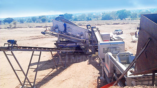 Línea de trituración de granito en Sudáfrica